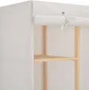 vidaXL Armadio bianco 135 x 40 x 170 cm tessuto Anteprima dell’immagine prodotto 2
