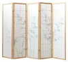 Homestyle4u Paravent Raumteiler 5 teilig Holz Natur Produktbild-Vorschau 3