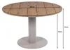 Runder Gartentisch Tower | ø 120 cm | Tecon Teak | Camel Produktbild-Vorschau 6