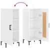 The Living Store Sideboard Hochglanz-Weiß 34,5x34x90 cm Produktbild-Vorschau 9