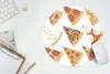 MuchoWow® Mauspad Mousepad Verschiedene Pizzasorten in Form Produktbild-Vorschau 5