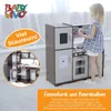 Baby Vivo Kinderküche Spielküche aus Holz - Toni in Braun Produktbild-Vorschau 3