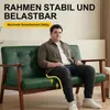 2-Sitzer skandinavisches Sofa aus Kunstleder, mit Produktbild-Vorschau 3