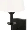 2er Akku Wandlampe Schwarz-Weiß Stoffschirm RGBW Produktbild-Vorschau 7