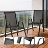 Sedie da giardino Relaxdays, set da 2, schienale alto, Anteprima dell’immagine prodotto 3