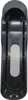 A black plastic casing for a thermometer is shown against a white background. Produktbild-Vorschau