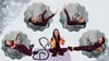 A collage of a woman demonstrating different exercises using a black abdominal trainer. Produktbild-Vorschau