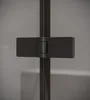 A close-up view of a black hinge on a shower screen. Anteprima dell’immagine prodotto