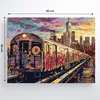 peinture par numéros avec cadre Peinture métro 50x40 cm Voir les images du produit 3