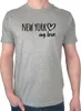 Huuraa Herren T-Shirt New York my love S Sport Grey Bio Produktbild-Vorschau 1