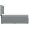 Boxspringbett mit Matratze Hellgrau 100x200 cm Stoff Produktbild-Vorschau 5