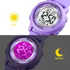 Alienwork Seven-color LED Digital Kinderuhr Jungen Mädchen Produktbild-Vorschau 5