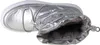 A top-down view of a silver boot with a white sole and gray fur lining. Produktbild-Vorschau