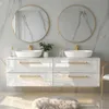 Meuble-lavabo ONE avec 4 tiroirs, blanc brillant, 120 x 50 Voir les images du produit 2