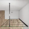 70x200cm Schwarze unregelmäßige FormDuschabtrennung 8mm Produktbild-Vorschau 3