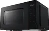 A black Panasonic microwave oven with a digital display and control panel, shown from a three-quarter angle against a white background. Anteprima dell’immagine prodotto