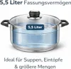 HI - Fleischtopf Sylt Kochtopf Topf aus Edelstahl 5,5 Liter Produktbild-Vorschau 7