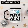 Trendation - Papa und Arzt Tasse Geschenkidee Vater für Produktbild-Vorschau 3
