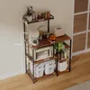Scaffale da cucina con 5 ripiani, colore marrone scuro Anteprima dell’immagine prodotto 7