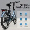 Klapp-Pedelec 20 Zoll 250W 36V 20Ah Akku 150km Reichweite Produktbild-Vorschau 7