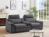 Vente-unique VERETO, Liegestuhlsofa, Wohnzimmer, Grau, 2 Produktbild-Vorschau 4