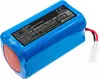A blue lithium-ion battery pack with a black label containing product information and warnings. Náhled obrázku produktu