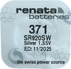 Renata 371 SR920SW Uhr-Münz-Batterie 1 55 V Uhrbatterie Produktbild-Vorschau 2