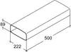 Ploché potrubie 222 x 89 mm, ventilačné potrubie 50 cm bez Náhľad obrázku produktu 2