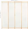 vidaXL Séparation de pièce en 4 parties blanc crème 160 x Voir les images du produit 8