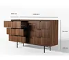 AX LIVING Nordiva Kommode mit Schublade 150 cm Warmia Produktbild-Vorschau 6
