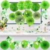 ZERODECO Party-Dekoration Papierfächer Pompons Blumen Produktbild-Vorschau 7