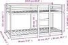 vidaXL Etagenbett Weiß 80x200 cm Massivholz Kiefer Produktbild-Vorschau 9