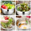 5x Saladier en acier inoxydable Saladier avec couvercle Voir les images du produit 11