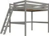 Hochbett aus holz Sylvia 160x200 schräger Leiter - Grau Produktbild-Vorschau 1