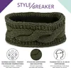 styleBREAKER Damen Stirnband Grobstrick mit Zopfmuster und Produktbild-Vorschau 3