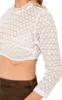 Dirndlbluse Bernried weiß hochgeschlossen 3/4-Arm Produktbild-Vorschau 8