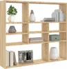 vidaXL Nástenná polica Sonoma Oak 90x16x78 cm odvodený Náhľad obrázku produktu 3