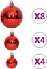 vidaXL 64dílná sada vánočních cetek červená a bílá Náhled obrázku produktu 6