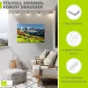 ARTland Wandbild Alu für Innen & Outdoor Alpen Berge Santa Produktbild-Vorschau 3