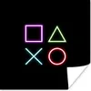 MuchoWow® Poster Gaming - Neon - Konsole - Schwarz - Produktbild-Vorschau 1