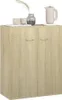 vidaXL Príborník Sonoma Dub 60x30x75 cm odvodený výrobok z Náhľad obrázku produktu 4