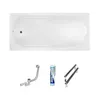 ECOLAM Badewanne Wanne Rechteck Bona Design Acryl weiß Produktbild-Vorschau 2