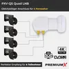 PremiumX PXV-QS Quad LNB SAT für 4 Teilnehmer DVB-S2 HD 4K Produktbild-Vorschau 4