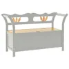 vidaXL Sitzbank Grau 107x45x75,5 cm Massivholz Tanne -  Produktbild-Vorschau 11