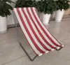 FEBE Leżak plażowy ogrodowy czerwony/beżowy w paski lekki Podgląd zdjęcia produktu 9