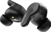 A pair of black wireless earbuds are shown against a white background. Produktbild-Vorschau