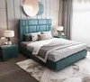 Leder Luxus Hotel Bett Doppel Polster Betten Schlaf Zimmer Produktbild-Vorschau 1