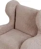 BELIANI Kindersessel Taupe Bouclé-Stoffbezug mit Armlehnen Produktbild-Vorschau 7