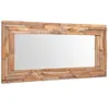 vidaXL Dekorativer Spiegel Teak 120 x 60 cm Rechteckig Produktbild-Vorschau 8