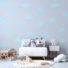 Muralo Wandsticker Set für Kinder BLAUE WOLKEN Br. 120cm x Produktbild-Vorschau 3